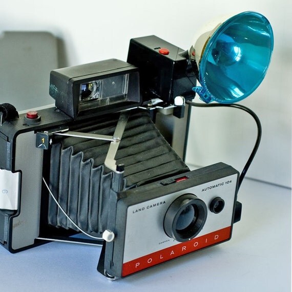 Vintage Polaroid Land Camera 104 automatic with by newamsterdam