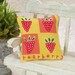 Dollhouse Miniature Fruit Pillow Raspberry Raspberries Yellow Peach Hot Pink One Inch Scale