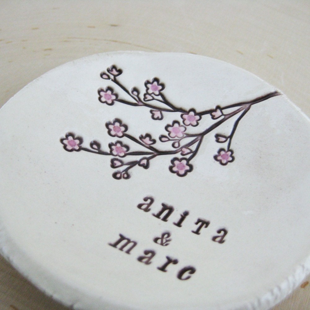 Cherry Blossom Dish Personalized Custom