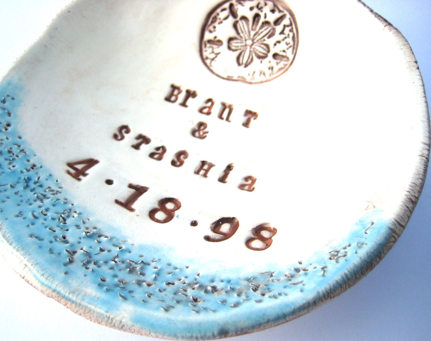 Beach Sand Dollar Wedding Dish