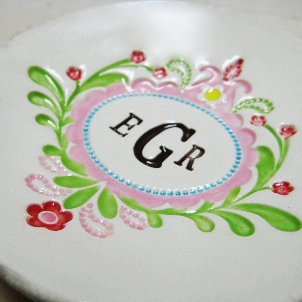 Mother's Day Monogram Dish