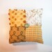 Chenille Pillow - Olive Avocado Green Gold Butterscotch -The Olive Juice - Vintage Chenille Handmade Charm Pillow