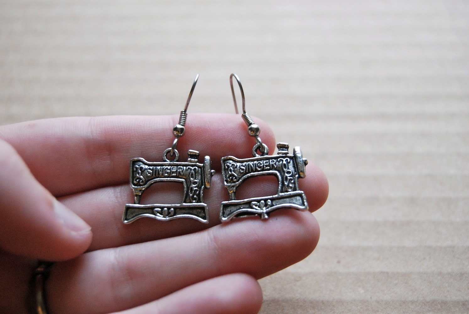 sewing machine earrings