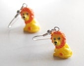 RAWR lion earrings