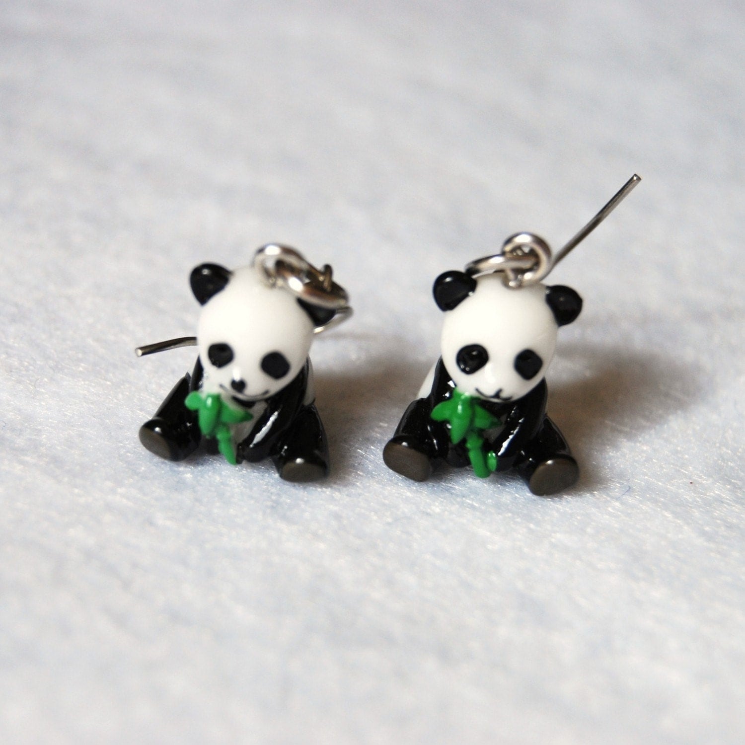 Panda Earrings By Alliteration On Etsy 1380