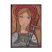 Saint Joan of Arc - Reproduction from Painting by FLOR LARIOS (5 x 7 Inches Print)