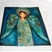 Angel Azul - Large Print on Fabric from Original Painting (16 x 20 inches) by FLOR LARIOS