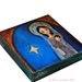 Nativity Star II - Giclee print mounted on Wood ( 8 x 8 inches) Folk Art by FLOR LARIOS