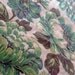 Vintage oval cotton tablecloth in large floral