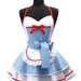 Pin Up Sexy "Dorothy" Double Skirt Sweetheart Neckline Full Apron // Costume