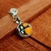 Real Monarch Butterfly Wing Charm on lobster clasp