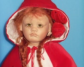 Little Red Riding Hood OOAKF Original Sculpt Porcelain Doll Valentino Michel