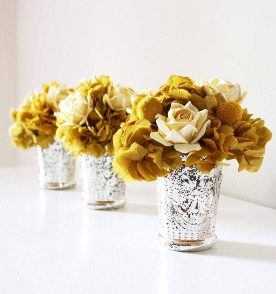 mercury glass centerpiece