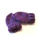 knit toddler mittens, thumbless mitts, string attachment available - purple plum, size 9 to 36 months, natural fibers, ready to ship