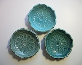 Various Blues-- Starburst  Lotus Bowls
