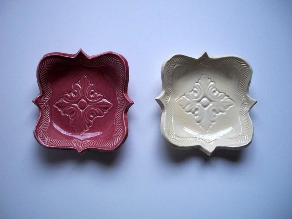 Set of 2 Square Celtic Spoon or Tea Bag Rests