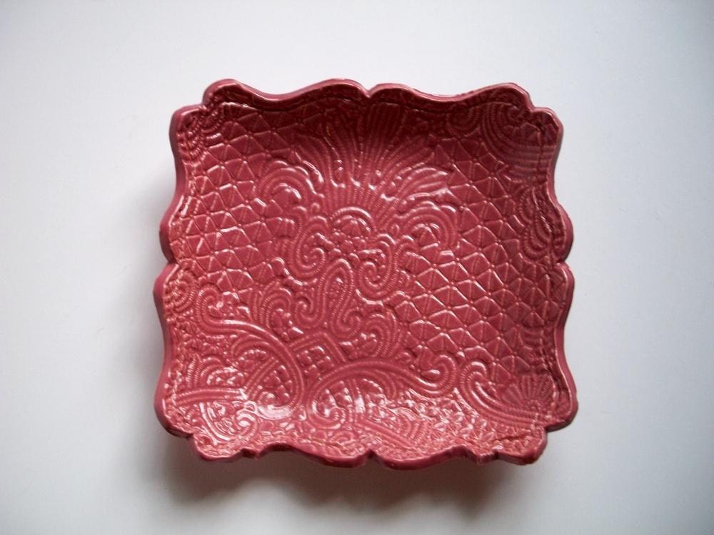 Ruby Red Wedding Reception Dish