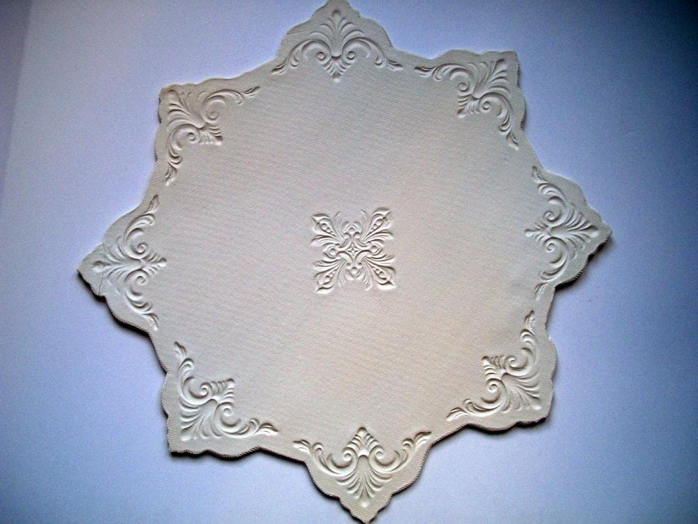 Winter White Cake Decorating Platter