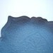 French Blue Square Brocade Serving Tray