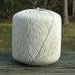 190 Yards Organic Cotton Yarn, Undyed, 50 grams, Sage/Natural Candy Cane Stripe