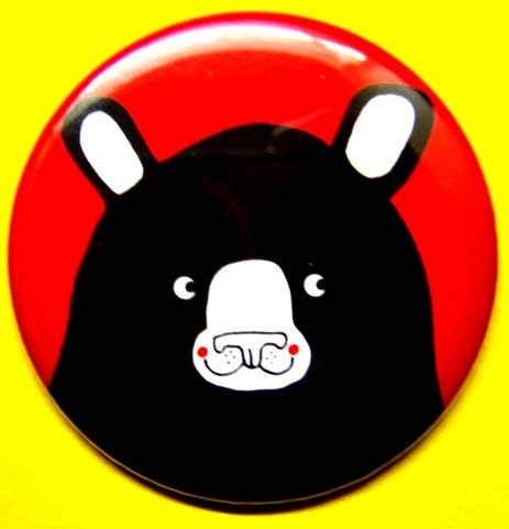 Bear pocket Mirror