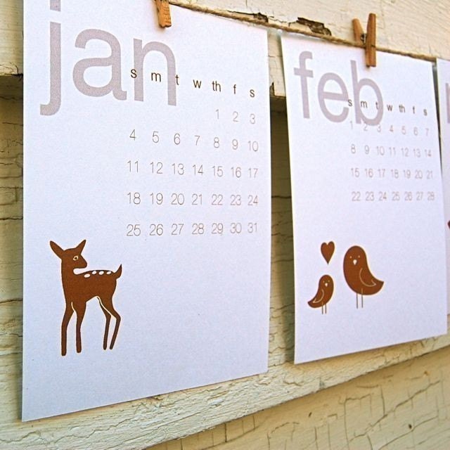 Print and Give - 2009 Printable Calendar (Brown)