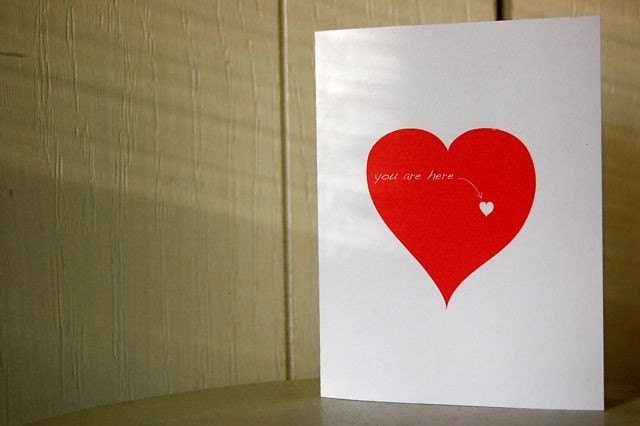 You Are Here - Printable Valentines, Gift Tags and Stationery 