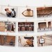 Paris Postcard Set, Framable Photo Cards, Brown, Paris Photography, 4x6 Art Prints