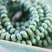 TURQUOISE PEBBLES .. Picasso Czech Glass Rondelle Beads (1985)