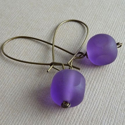 Aubergine...Earrings