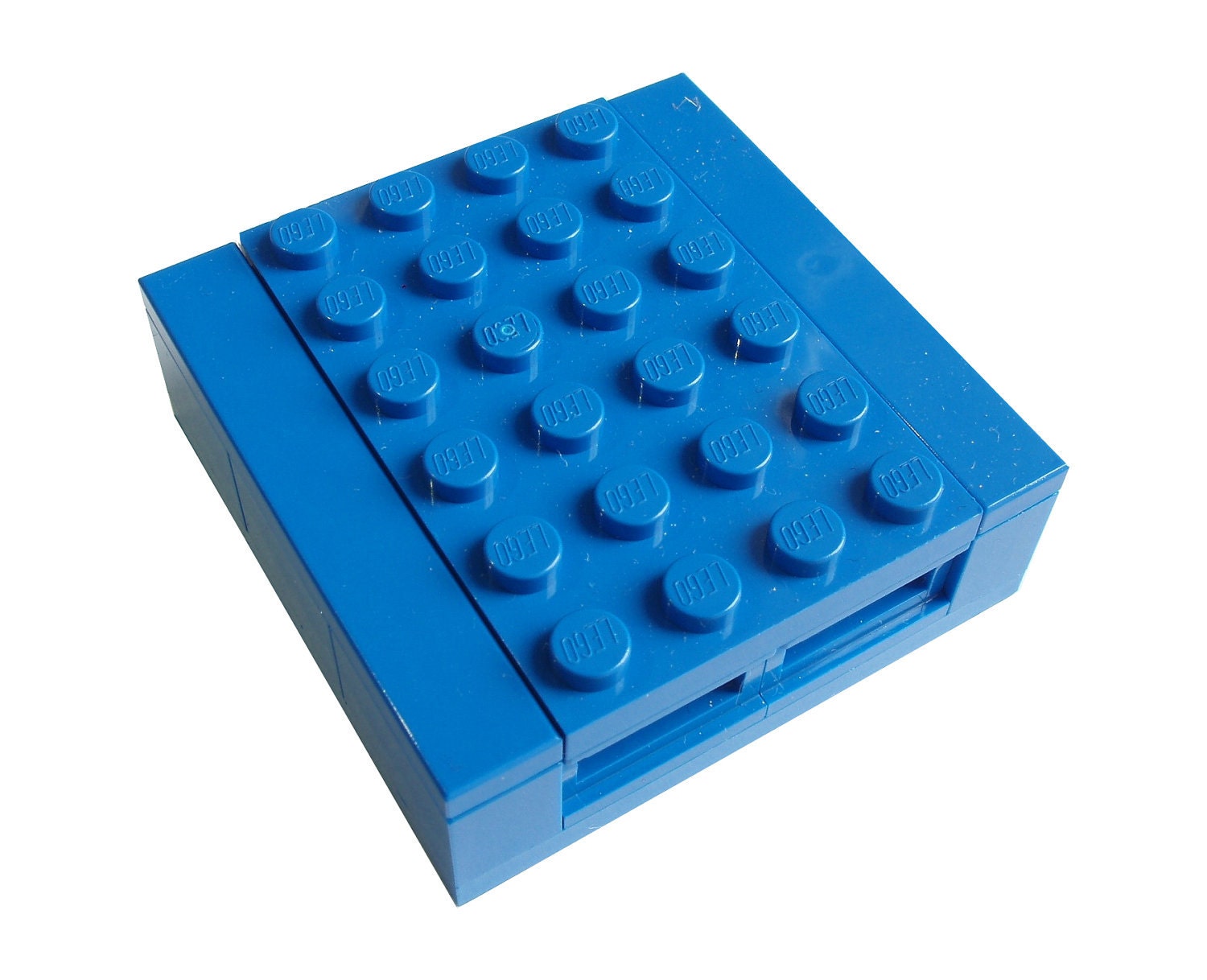 BLUE Necklace Gift / Display Box. Handmade using LEGO(r) bricks  - necklace sold separately