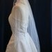 wedding veil, bridal veils IVORY Bridal Veil Elbow Length Angel Cut with delicate Pencil Edge
