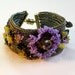 Flowers and vines cuff bracelet