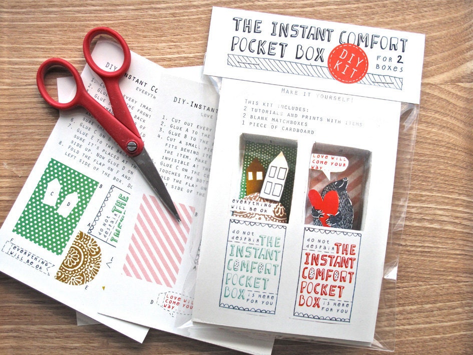 DIY kit - red:  for 2 Instant Comfort Pocket Boxes