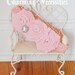 The Duchess Juliet Rosette Flower Fascinator Headband in Baby Pink with Birdcage Veiling and Rhinestone Cluster  Lace Headband