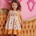 Girls Spring Ruffled Sun Dress in Genteel Yellow