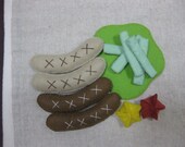 Felt sausage platter