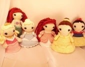 Princess Amigurumi Set  -  7 Princess Patterns