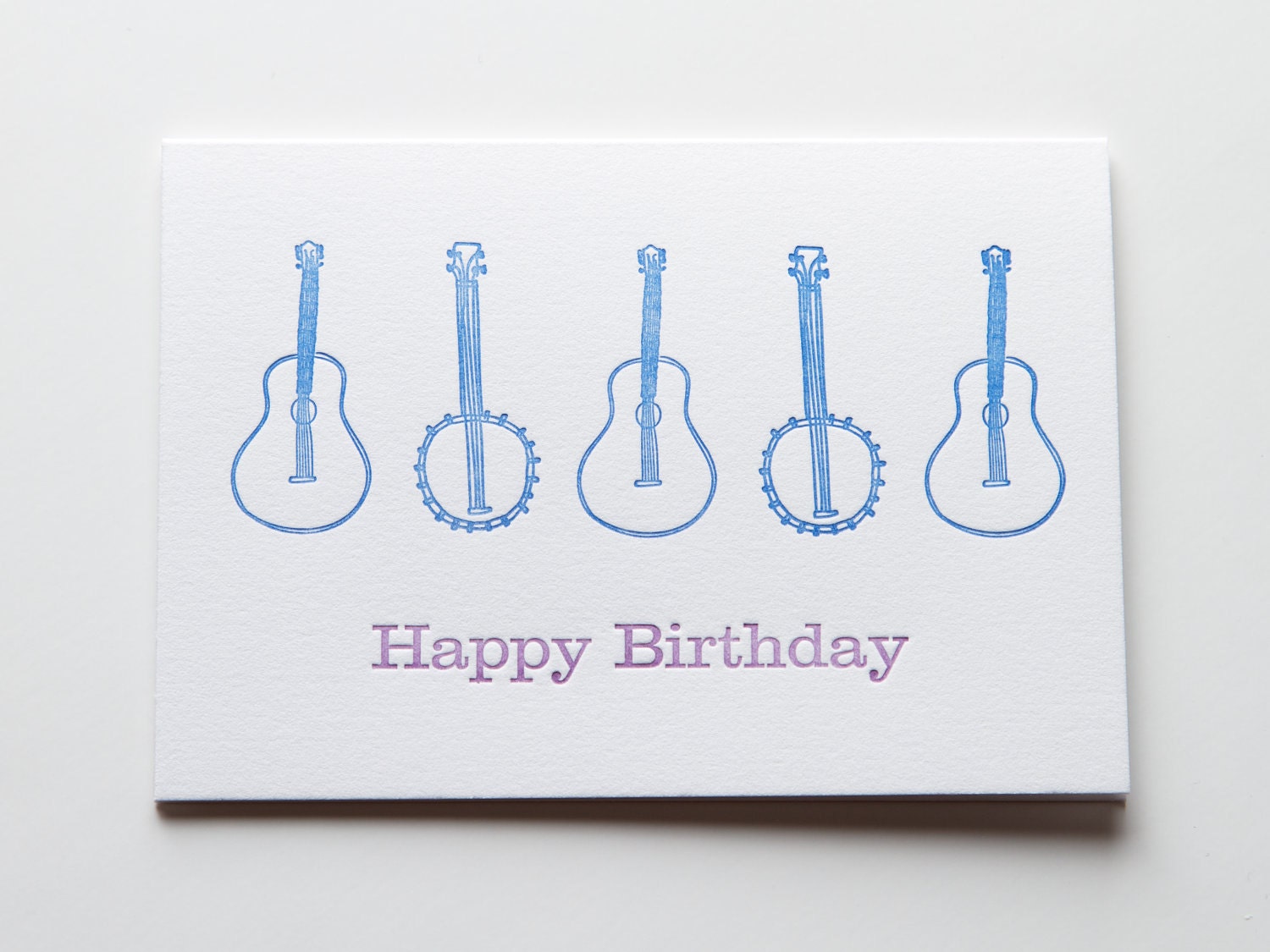 Happy birthday, with banjos and guitars