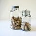 Vintage Glass Jars - 1 with Zinc Lid - 1 With Glass Lid -Ball Mason and Duraglass Bottles
