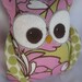 Small Plush Owl made with Amy Butler fabric