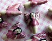 Pink Fairy beads - Faeries all a flutter x10 ON SALE - Last Lot