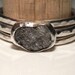 Sterling silver and silvery grey rough diamond ring stacking set