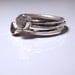 Sterling silver and conflict free rough diamond stacking set