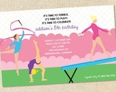 Sweet Wishes 20 Gymnastics or Tumbling Birthday Party Invitations - Custom Quantities (As Low as 1.19 Each) Il_170x135