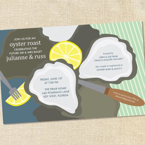 Sweet Wishes 20 Oyster Roast Beach Party Invitations - Custom Quantities (As Low as 1.19 Each) Il_170x135