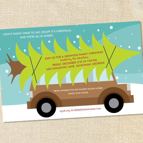 Sweet Wishes 20 The Griswolds Ugly Sweater Christmas Party Invitations - Custom Quantities (As Low as 1.19 Each) Il_570xn