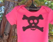 Hot Pink Pirate Onesie