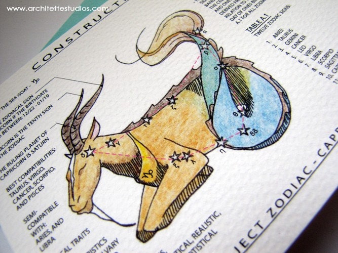 Project Zodiac - Capricorn - Blank Architecture Construction Cards