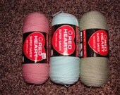 3 skeins of Red Heart Super Saver Yarn -